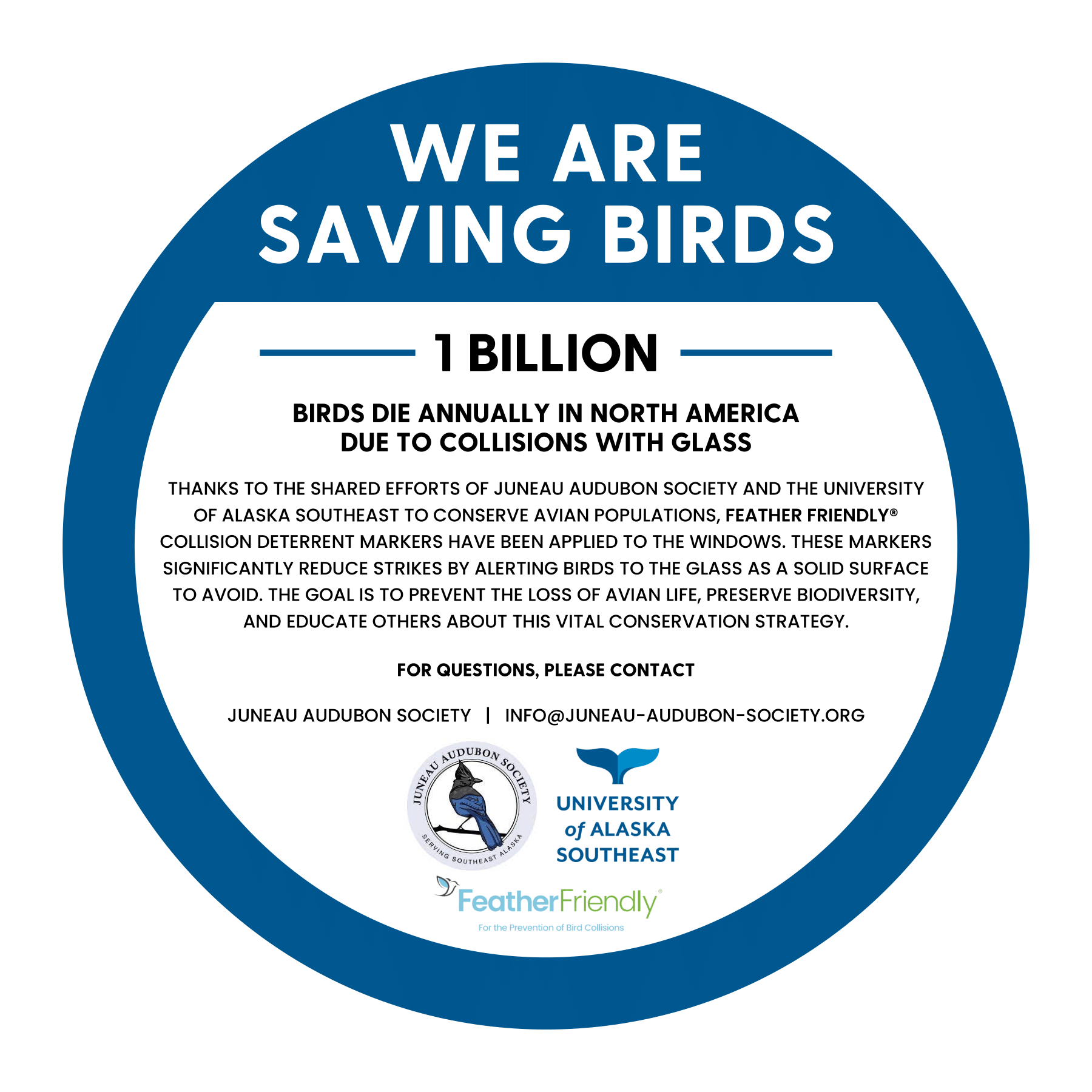 Saving Birds Education Graphic